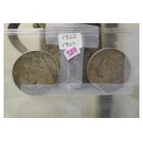 29. 1922 & 1923 US Silver Dollar Coins