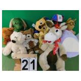 10 Stuffed Toys Include Donkey Battery Operated