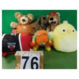 6 Stuffed Toys Includes Furskins