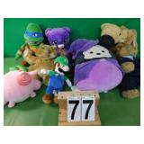 9 Stuffed Animals Includes Ninja Turtle