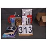 Box W/ Picture Frame- Cups - Mirror