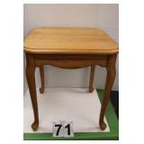 Wooden End Table 23"T X 22" X 22"