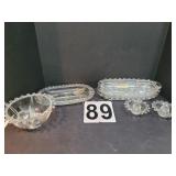 Heisey Lariat Glass Divided Dishes ~ Bowls &