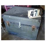 Old Military Trunk 25 X 31 X 22.5