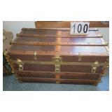 Marshal Fields Steamer Trunk 20 X 40.5 X 22