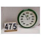 John Deere Clock 13.25" Battery Operated