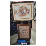 Tigers By Ralph S Coventry 1975 25 X 31 Frame ~