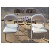 4 Folding Padded Chairs