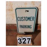 2 Customer Parking Signs