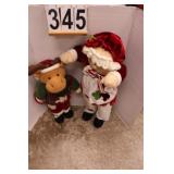 Ms. Clause & Reindeer 32"T & 26"T