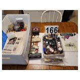 Box Of Crafting Supplies ~ Paints ~ Glue Gun ~