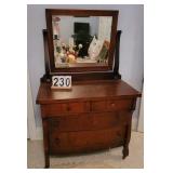 Old Dresser w/ Mirror 69 X 42 X 21