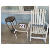 Patio Tables ~ Wooden Rocking Chair