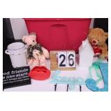 Red Tote w/ Friends Sign ~ Teddy Bears ~