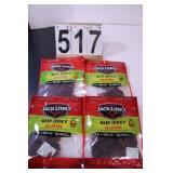 (4) Bags Jack Links Beef Jerky Jalapeno Exp 5/25