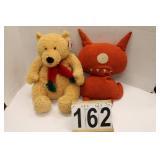 Pair of Stuffed Animals w/ Bear