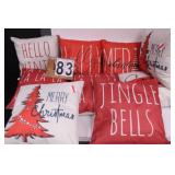 Box w/ 9 Holiday Pillows