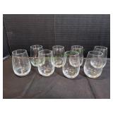 (8) Stemless Wine Glasses