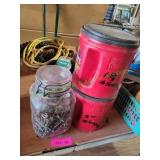 Jar & Coffee Containers w/ Screws