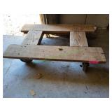 32"x21.5"x8" Wood Furniture Dolly