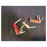 (3) Pocket/Utility Knives