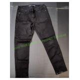 Old Navy Black Rockstar Mid Rise Jeans, Sz 12