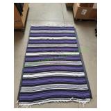 46x76 Vtg Purple Southwestern Throw Blanket