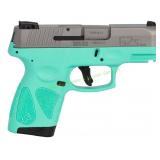 Taurus C2S 9mm Pistol, Cyan