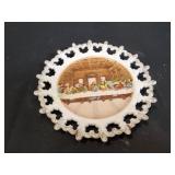 Vtg 8" Last Supper Ceramic Decorative Plate