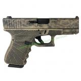 Glock G19 Gen3 9mm Pistol, Marble Stipple