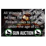 MUST BE OVER 21 TO BID ON FIREARMS