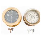 WWII US ARMED FORCES DECK CLOCKS