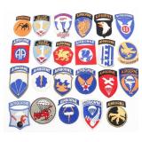 WWII US ARMY AIRBORNE DIVISION SHOULDER PATCHES
