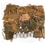 WWI - WWII US ARMY GRENADE VESTS & CANTEENS