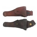 WWI US M1912 AND M1914 SWIVEL PISTOL HOLSTERS