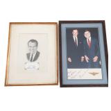 RICHARD NIXON & GEORGE H. W. BUSH SIGNATURES