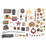 WWI - WWII OTTOMAN & US INSIGNIA & FIGURINES