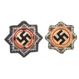 WWII GERMAN CROSS IN GOLD CLOTH BULLION EMBROIDERY