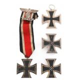 WWII GERMAN IRON CROSS 1st & 2nd CLASS & SPANGE