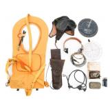 WWII US FLIGHT HELMET & SURVIVAL GEAR