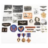 WWII USAAF 20th AF NAMED OFFICER MEDAL GROUPING