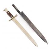 US ARMY MODEL 1892 KRAG BAYONET WITH SCABBARD