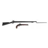 US SPRINGFIELD MODEL 1863 PARADE RIFLE & PISTOL