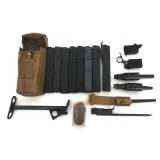 BRITISH STEN MK II MACHINE GUN MAGAZINES & PARTS