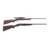 WINCHESTER 67 RIFLE AND JC. HIGGINS 101.7 SHOTGUN