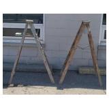 Wooden step ladders. 5ft. Great repurposing