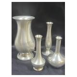 Pewter vases