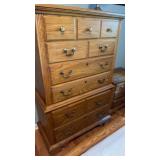 Oak Dresser 16-1/2" W x 56" H x 34" W