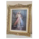 Framed Divine Mercy Religious Art