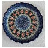 UNIKAT Polish Pottery Quiche Dish 10x10